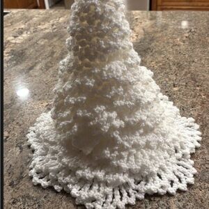 White Crochet Decorative Tree